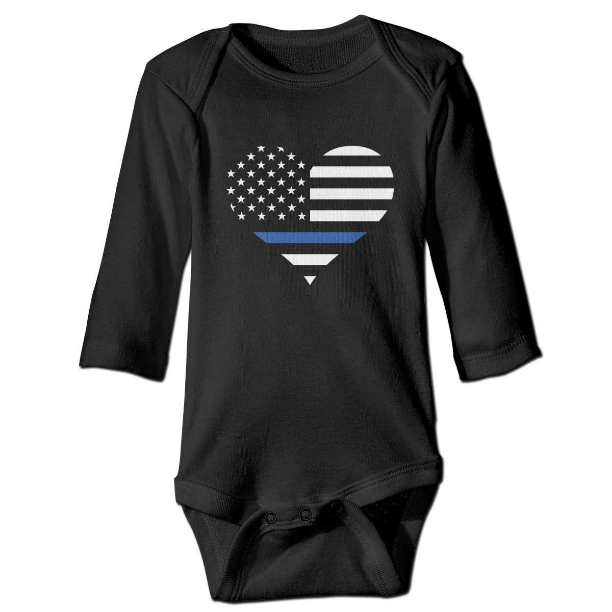 LittleHorn Police & Law Enforcement Baby Bodysuit - Long Sleeve Infant Onesie, Cute Newborn Romper for Boys & Girls - Perfect for Playtime, Photo Shoots & Police-Themed Parties