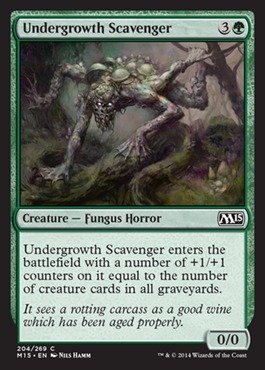 Magic The Gathering Undergrowth Scavenger (204/269) - MTG 2015 Core Set Foil Card - Perfect for Commander Decks & Collectors
