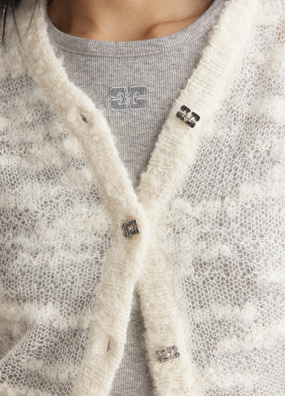 Soft Alpaca Mohair Boucle Cardigan Sweater - Cozy Winter Knitwear for Women | Perfect for Casual Outfits, Office Wear & Holiday Gatherings