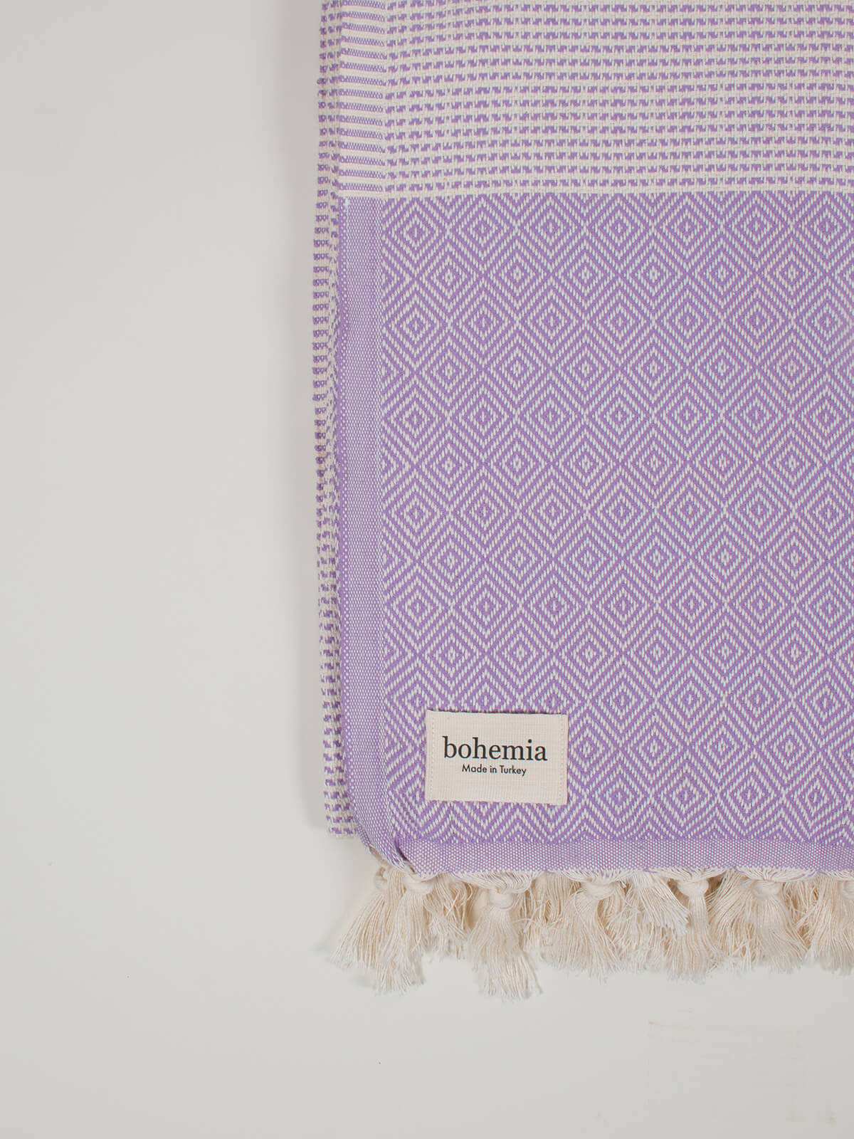 Nordic Dot Hammam Towel - Soft & Absorbent Turkish Bath Towel in Lilac - Perfect for Spa, Beach & Yoga