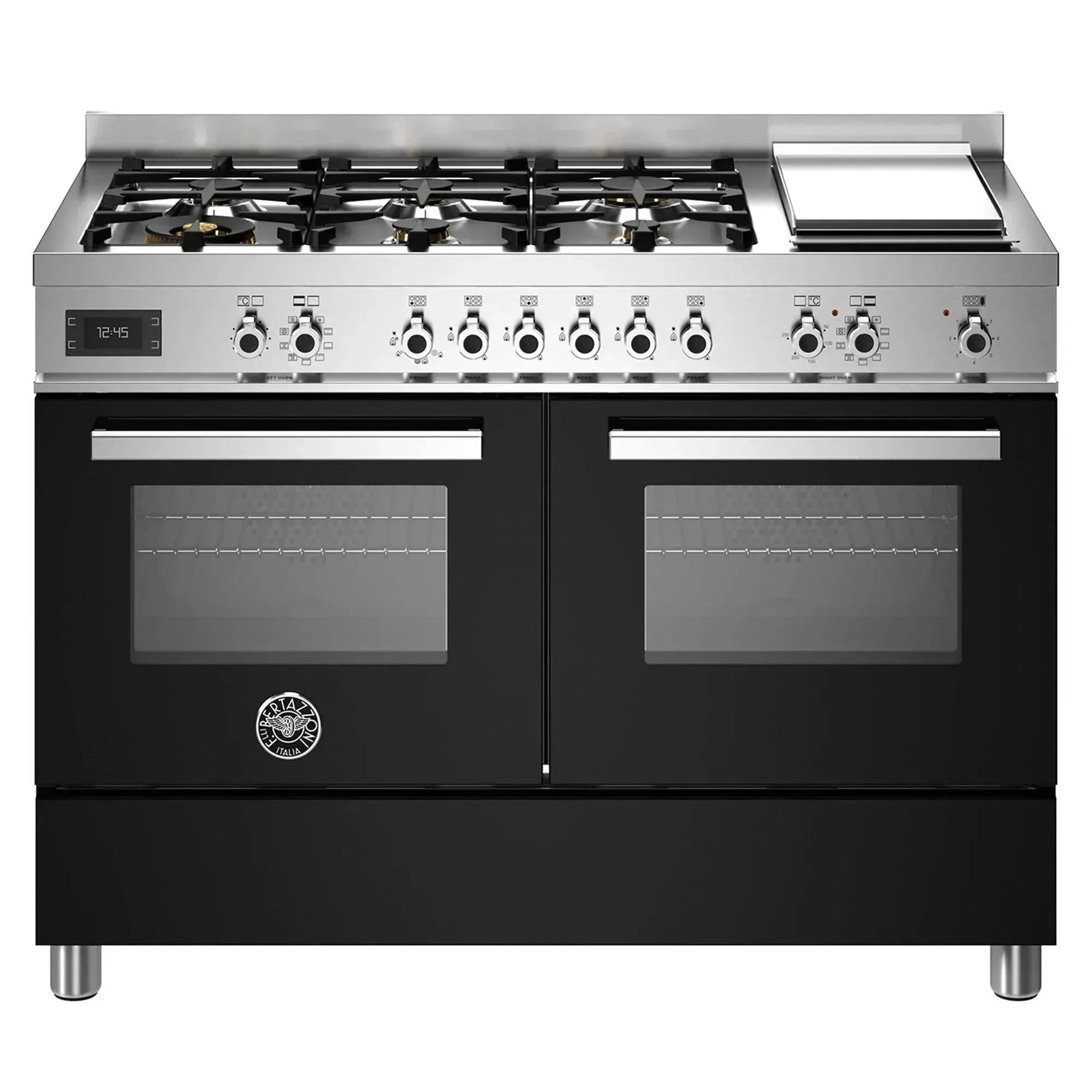 Bertazzoni Professional Series 48-Inch Upright Stove - New Model 2024 | Commercial-Grade Gas Range for Professional Kitchens & Home Chefs | Ideal for Restaurants, Catering & Gourmet Cooking