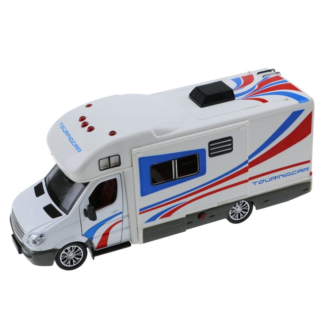 Micro Holiday Camper Van Toy for Kids - Miniature Motorhome Playset with Lights & Sounds - Perfect for Pretend Play, Travel Adventures & Birthday Gifts