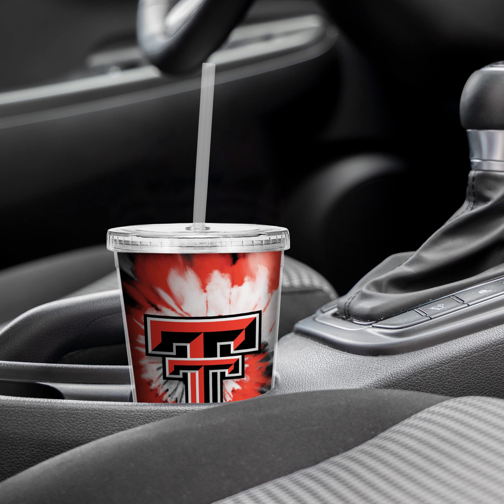 NCAA Team 16oz Insulated Tumbler with Straw - Double-Wall Vacuum Insulated Travel Cup for Hot & Cold Drinks - Perfect for Game Day, Office, Gym & Outdoor Activities - [Team Color Options]