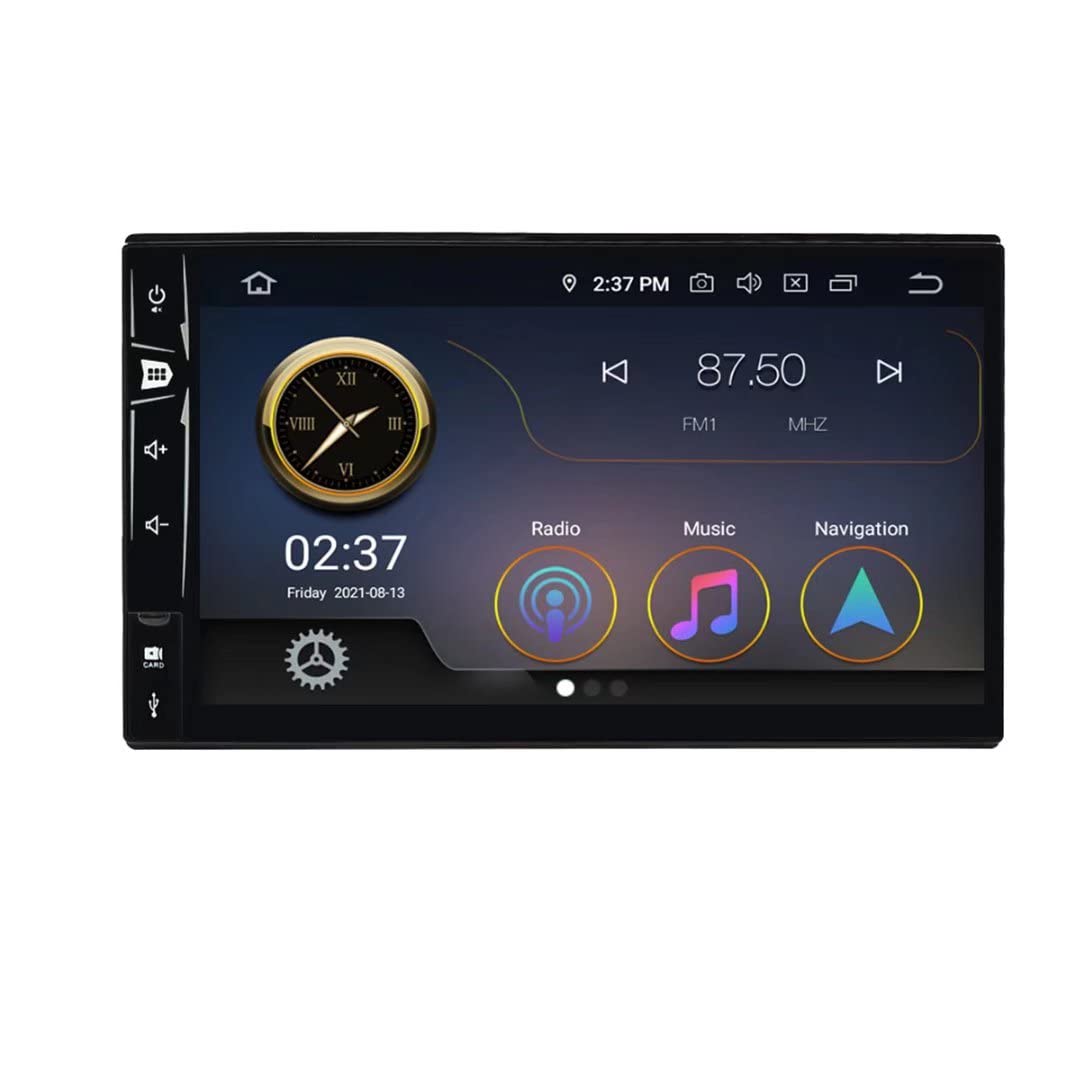 ROADYAKO 7-Inch Android 9.0 Double Din Universal Car Stereo - Bluetooth, GPS, WiFi, FM, RDS - Compatible with Ford, Honda, Hyundai, Kia, Nissan, Skoda - Multimedia Head Unit for Seamless Navigation & Entertainment While Driving
