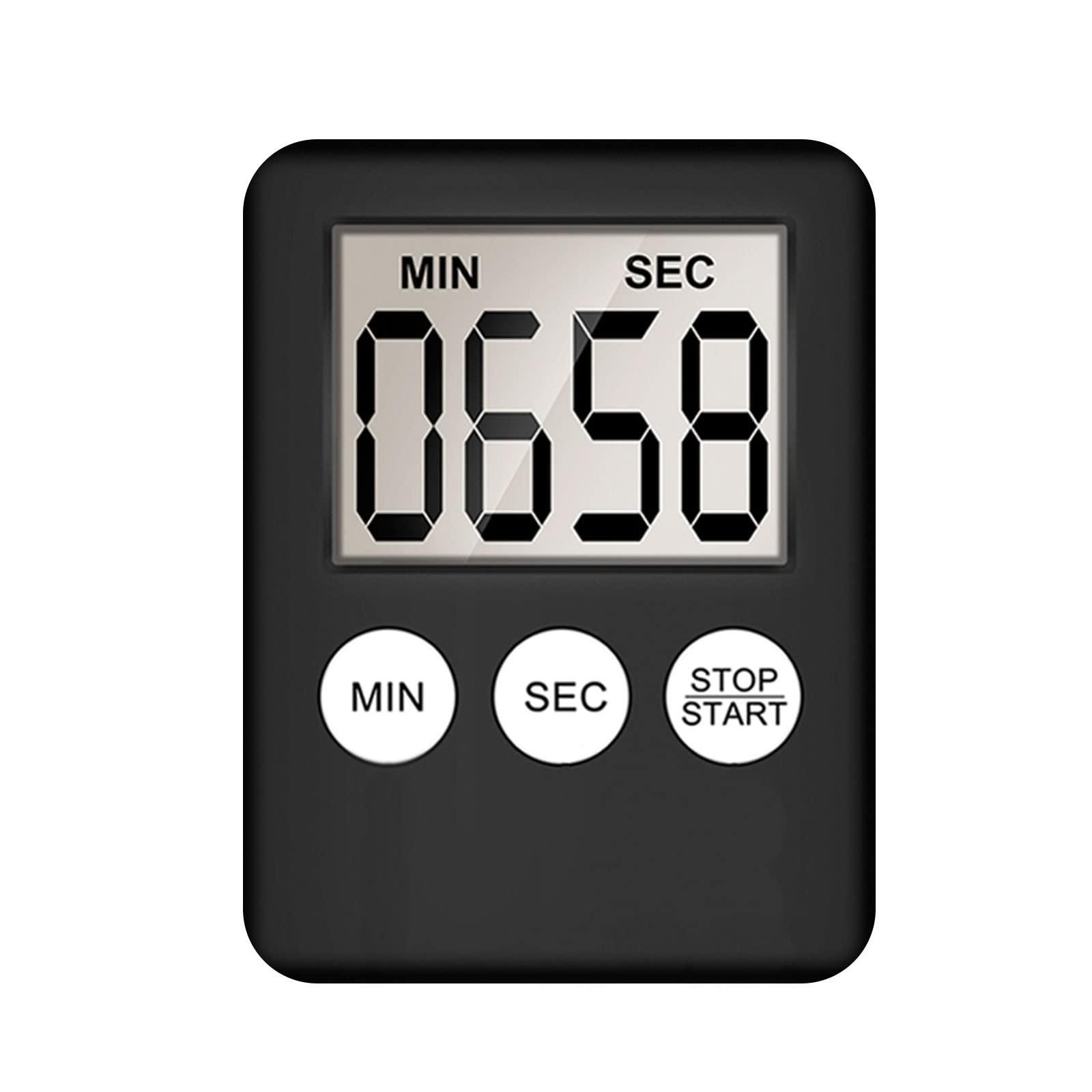 Digital Kitchen Timer with Magnetic Back - Loud Alarm, Count Up/Down, LCD Display for Cooking, Baking, Sleep Tracking | Perfect for Home Kitchen, Baking, Classroom & Office Use