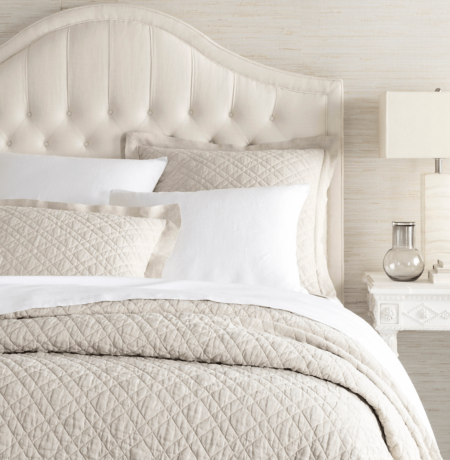 Organic Washed Linen Quilt - Breathable Natural Cotton Bedding Set for All Seasons | Perfect for Cozy Bedrooms, Guest Rooms & Vacation Homes