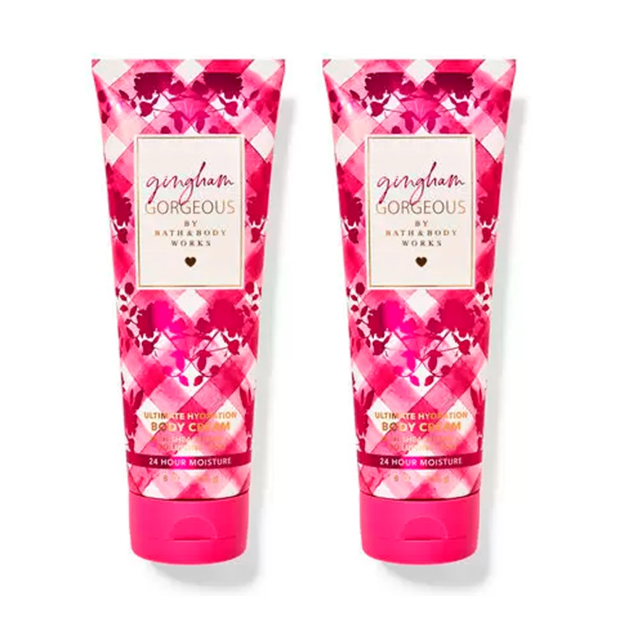 Gingham Gorgeous Ultimate Hydration Body Cream 8oz (2-Pack) - Moisturizing Lotion for Dry Skin, Fragrance Body Care - Perfect for Daily Use, Gift Sets & Self-Care Routine