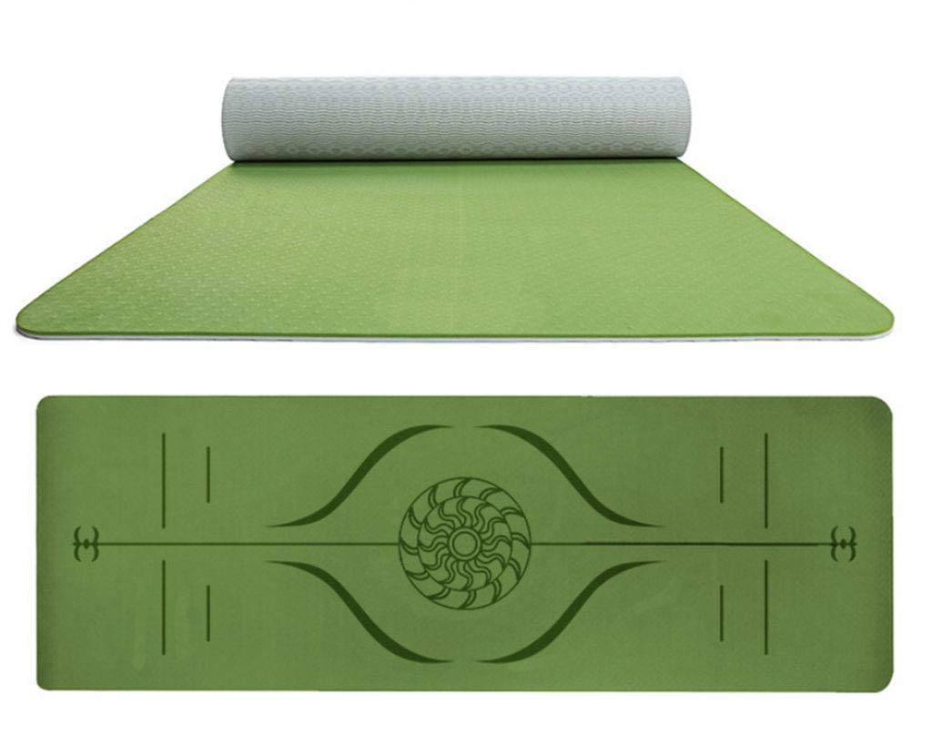 Premium Eco-Friendly NBR Non-Slip Yoga Mat with Carry Strap - Ideal for Yoga, Pilates, Gymnastics, Home & Outdoor Workouts - Perfect for Beginners & Professionals
