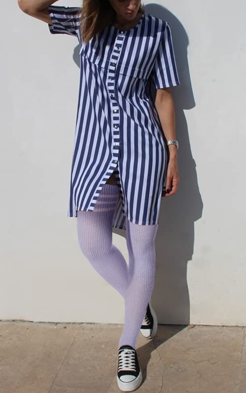 Abodhu Women's Thigh High Socks - Striped Over Knee Stockings for Women | Soft Knit Long Socks for Cosplay, Casual Wear & Winter Outfits | Perfect for Halloween Costumes, Office Attire & Everyday Fashion