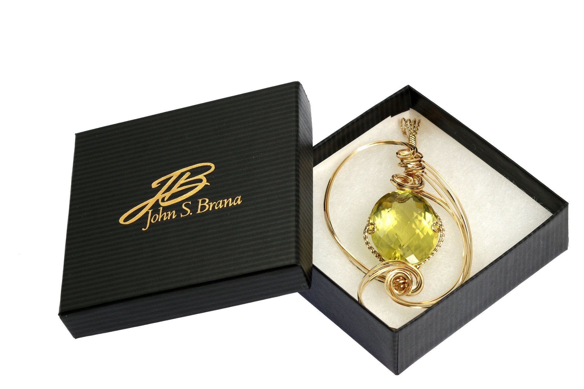 102.5 CT Natural Green Gold Quartz Pendant in 14K Gold Filled - Elegant Jewelry for Women, Perfect for Gifts, Parties & Everyday Wear