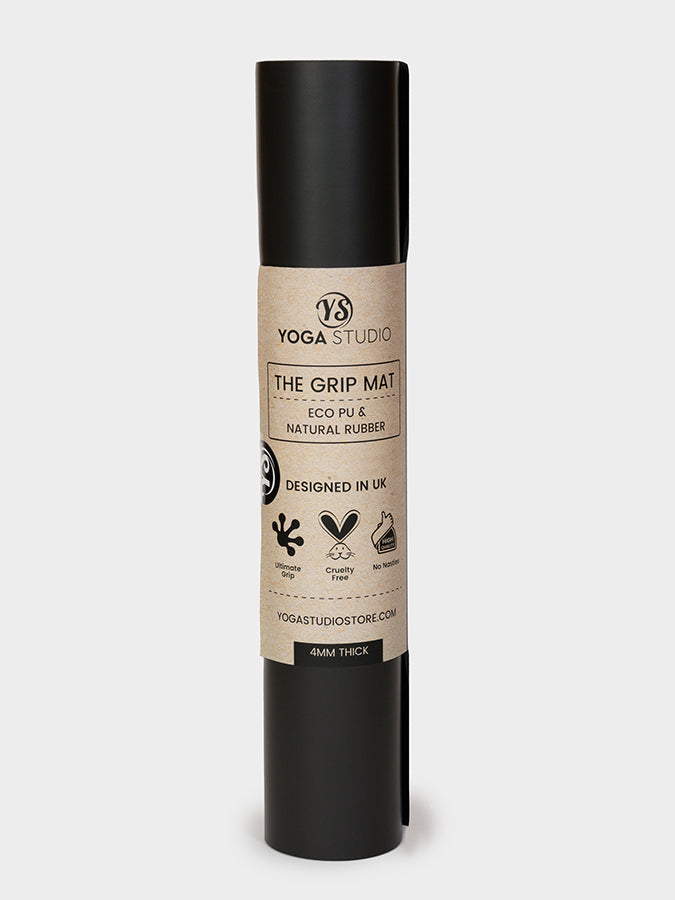 Premium Non-Slip 4mm Thick Yoga Mat with Alignment Lines - Ideal for Hot Yoga, Pilates & Home Workouts - The Grip Studio Collection