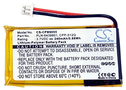240mAh Replacement Battery for Plantronics 64327-01, Savi W720-M, SC60, Supra Plus Wireless Headsets C/W710/W720/WO300/WO350 - Compatible with Office Headsets & Call Center Use