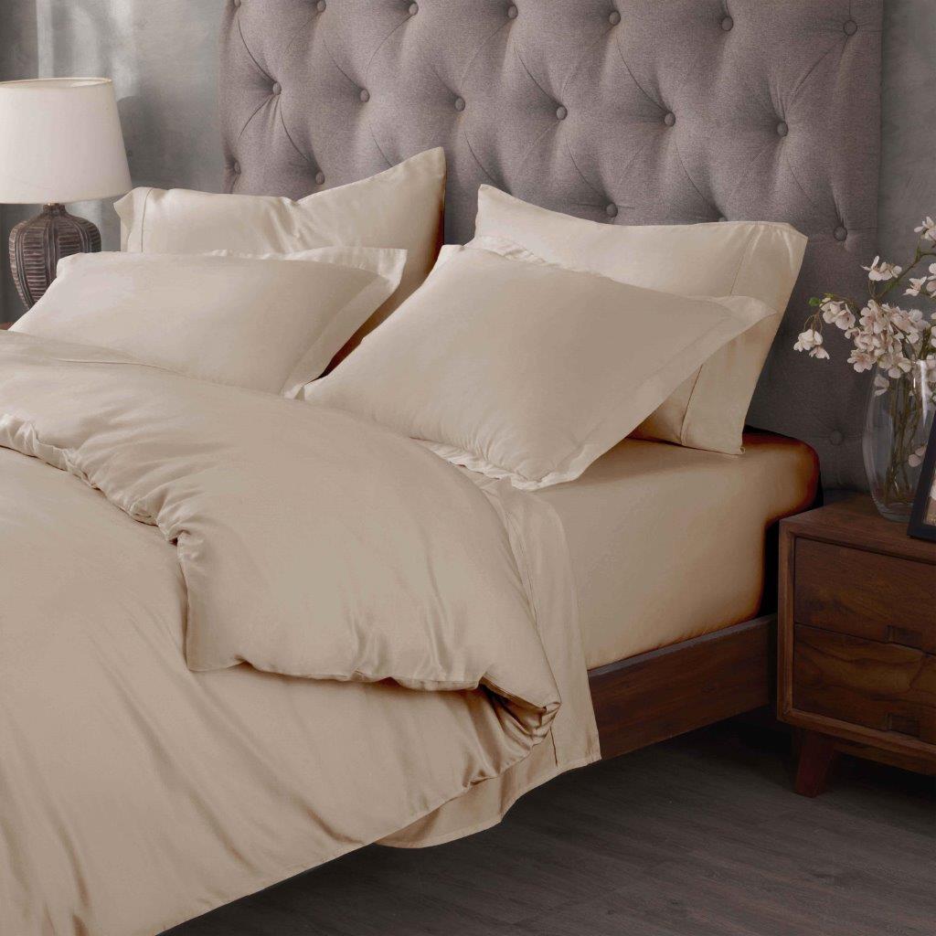 Premium Egyptian Cotton 400 Thread Count Duvet Cover Set - Ultra Soft & Breathable Bedding for Luxury Hotels & Master Bedrooms