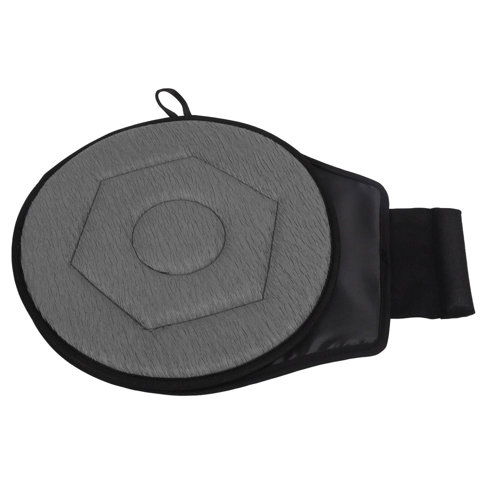 360 Degree Rotating Car Seat Cushion - Swivel Round Portable Seat Pad for Elderly & Pregnant Women, Comfortable Grey Car Chair Cushion - Perfect for Long Drives, Road Trips & Commuting