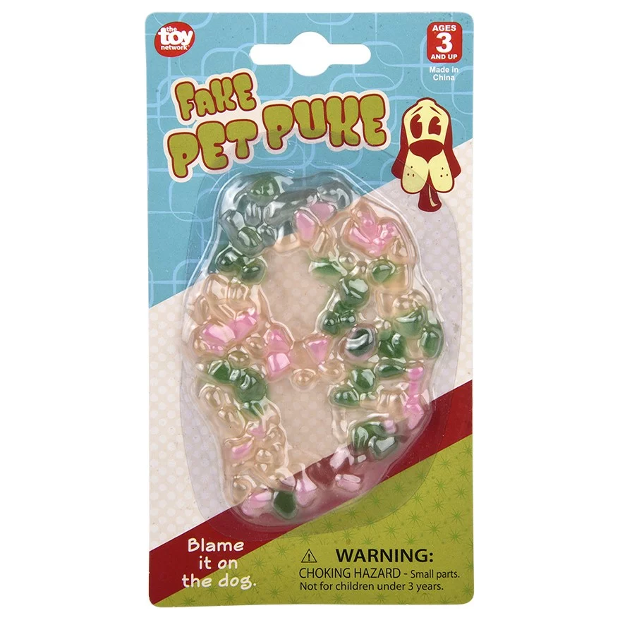 Realistic Fake Pet Vomit Prank Toy - Hilarious Gag Gift for Jokes, Halloween & April Fools' Day - Perfect for Pranks, Parties & Scaring Friends