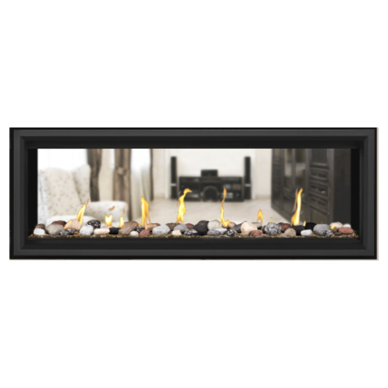 Napoleon Vector 50 See-Through Linear Direct Vent Gas Fireplace LV50N2 - Modern Heating Solution for Living Rooms & Patios