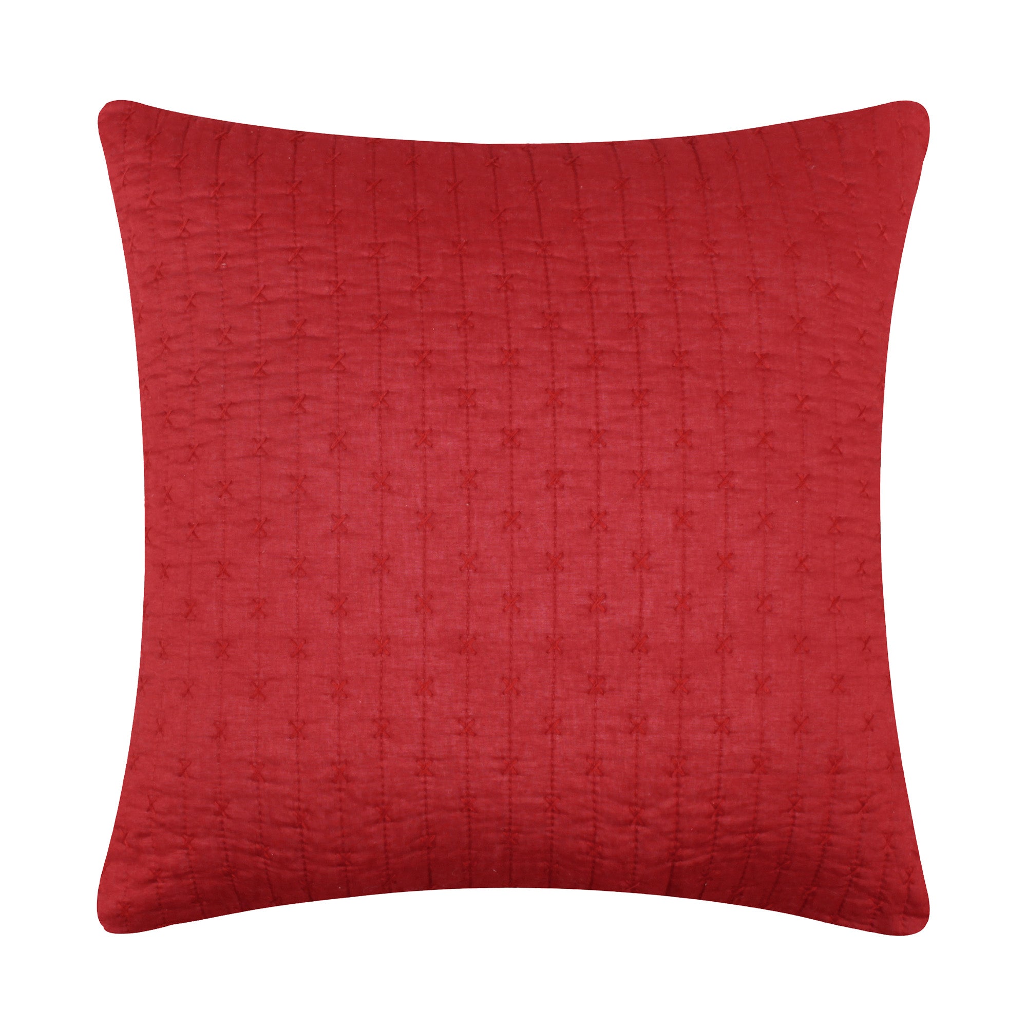 Cross Stitch Square Pillow - Handmade Decorative Cushion Cover for Home Decor, Sofa, Bedroom & Living Room - Perfect Gift for Embroidery Lovers