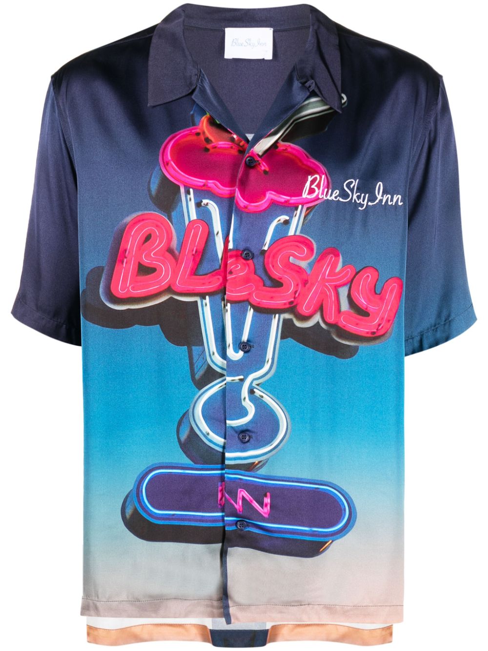BLUE SKY INN Men's Casual Blue Shirts - Comfortable Cotton T-Shirts for Everyday Wear, Outdoor Activities & Casual Outfits