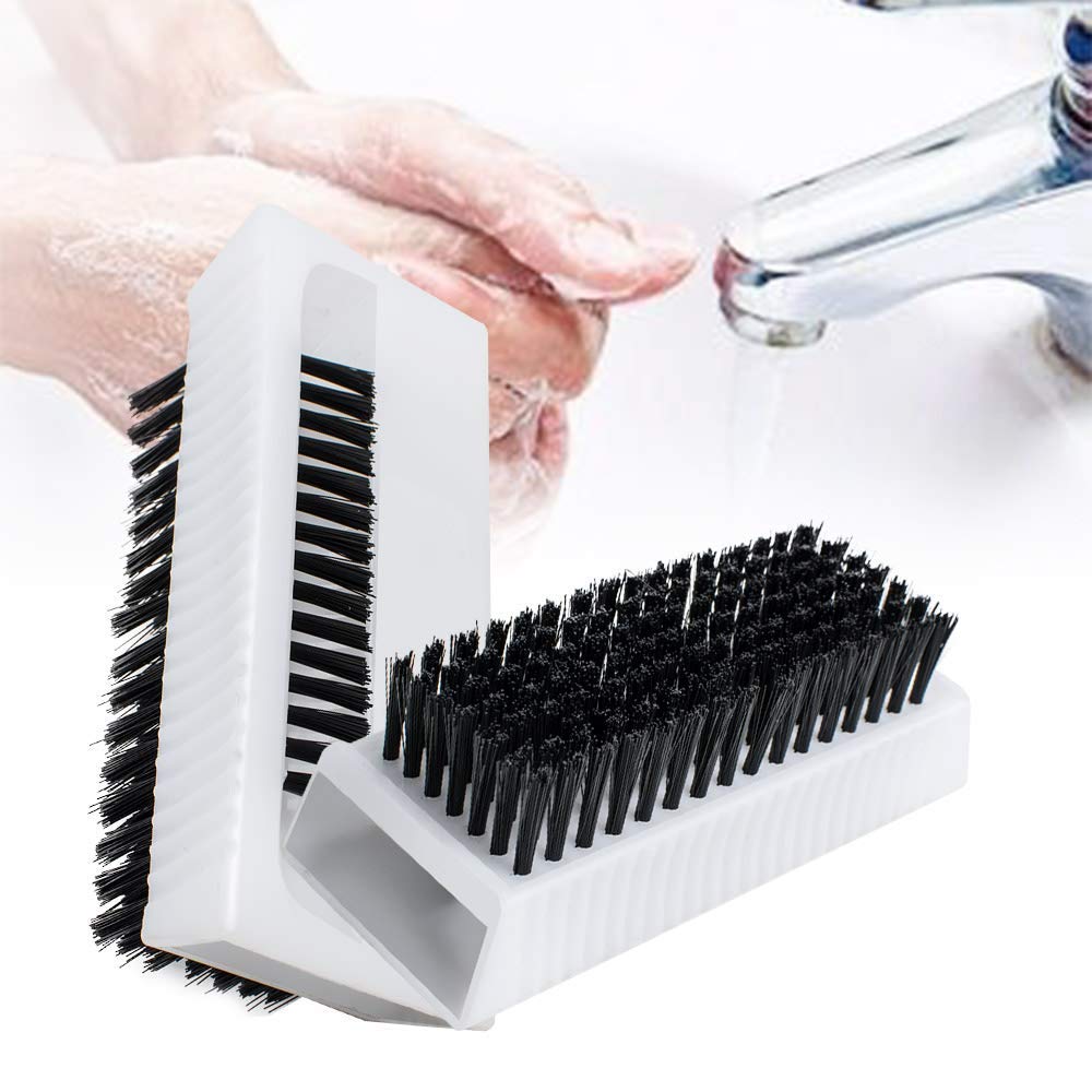 2PCS Surgical Scrub Brushes - Sterile Double-Sided Hand & Nail Cleaning Brush with Stiff Bristles - Non-Disposable Nail Cleaner for Medical Professionals & Home Use - Perfect for Pre-Surgery Hand Washing, Manicures & Deep Cleaning