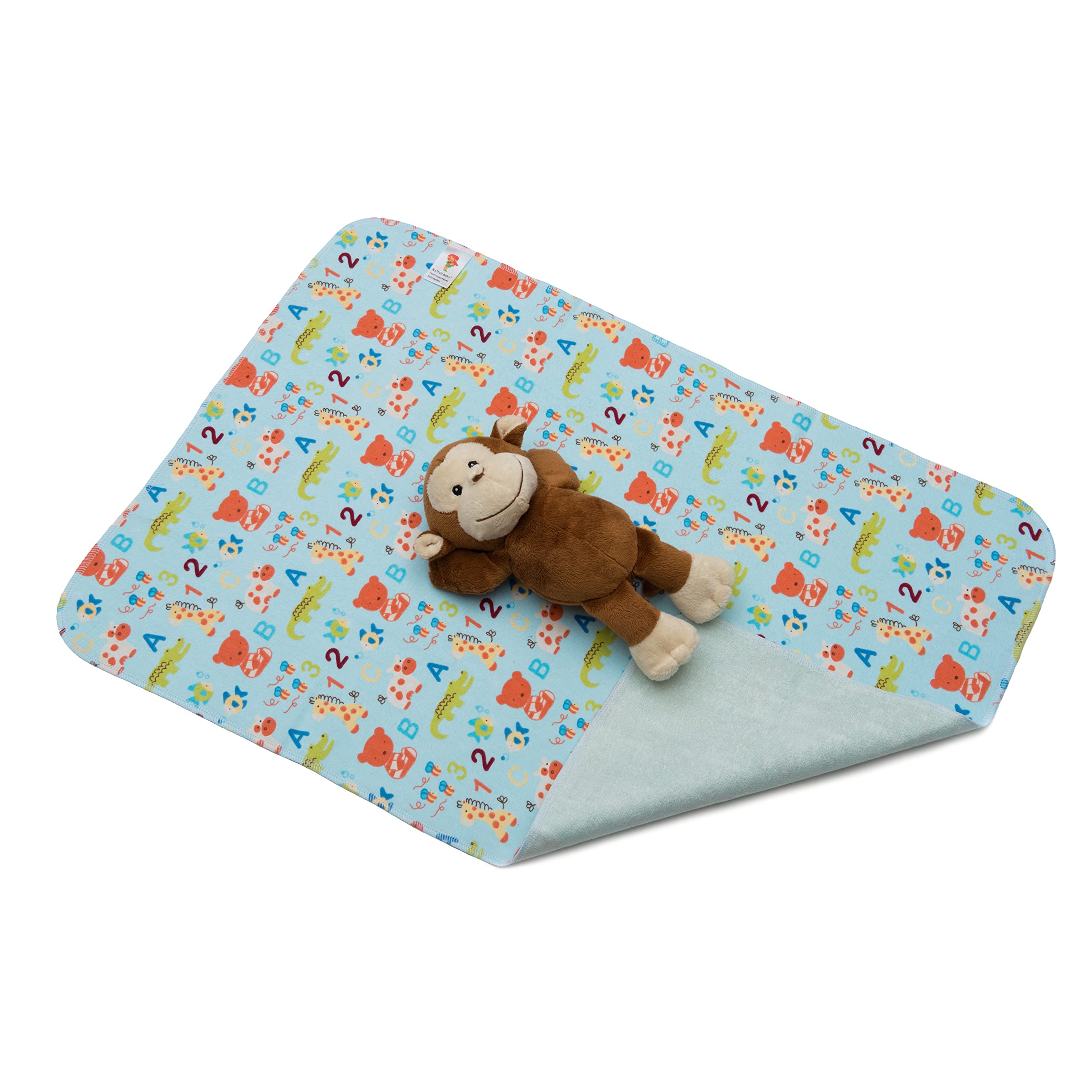 KaWaii Baby Waterproof Changing Pad - Reusable Washable Changing Mat for Bed, Travel, Stroller & Mattress Protector - 19.5