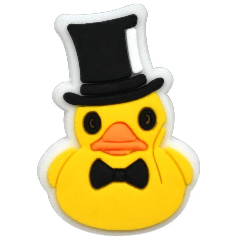 Duck Shoe Charms for Crocs & Sandals - Cute Decor Pins for Kids, Boys, Girls, Men & Women - Perfect for Clogs, Jeans & Buckle Shoes - Fun Accessories for School, Parties & Everyday Wear