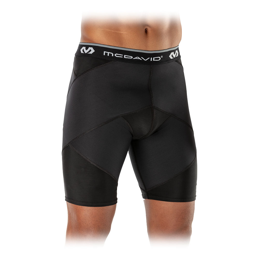 Super Cross Compression Shorts with Hip Spica Support - High Performance Athletic Underwear for Running, Cycling & Workouts