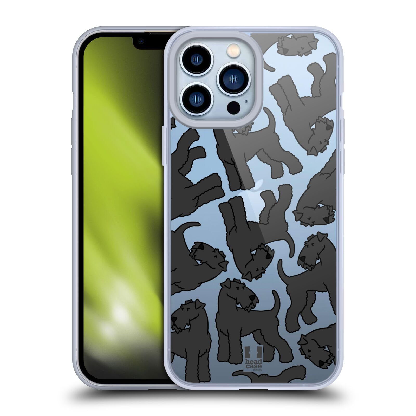 Black Russian Terrier Dog Breed Soft Gel Case for iPhone 13 Pro Max - Cute Pet Lover Protective Phone Cover | Perfect for Dog Owners, Animal Enthusiasts & Gift Giving
