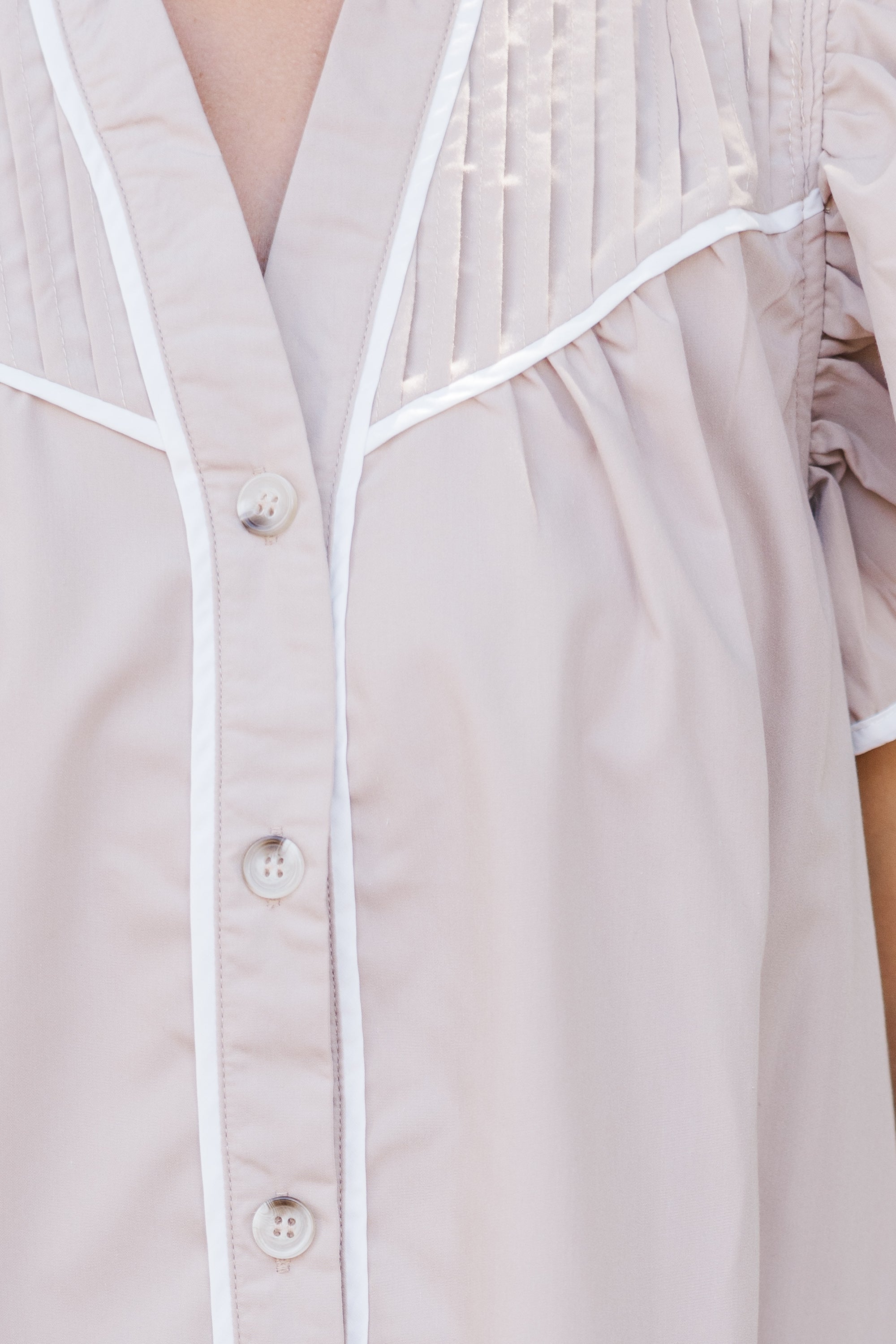 Feeling The Love Taupe Babydoll Dress - Women's Romantic Lace Nightgown for Valentine's Day & Anniversary Gifts