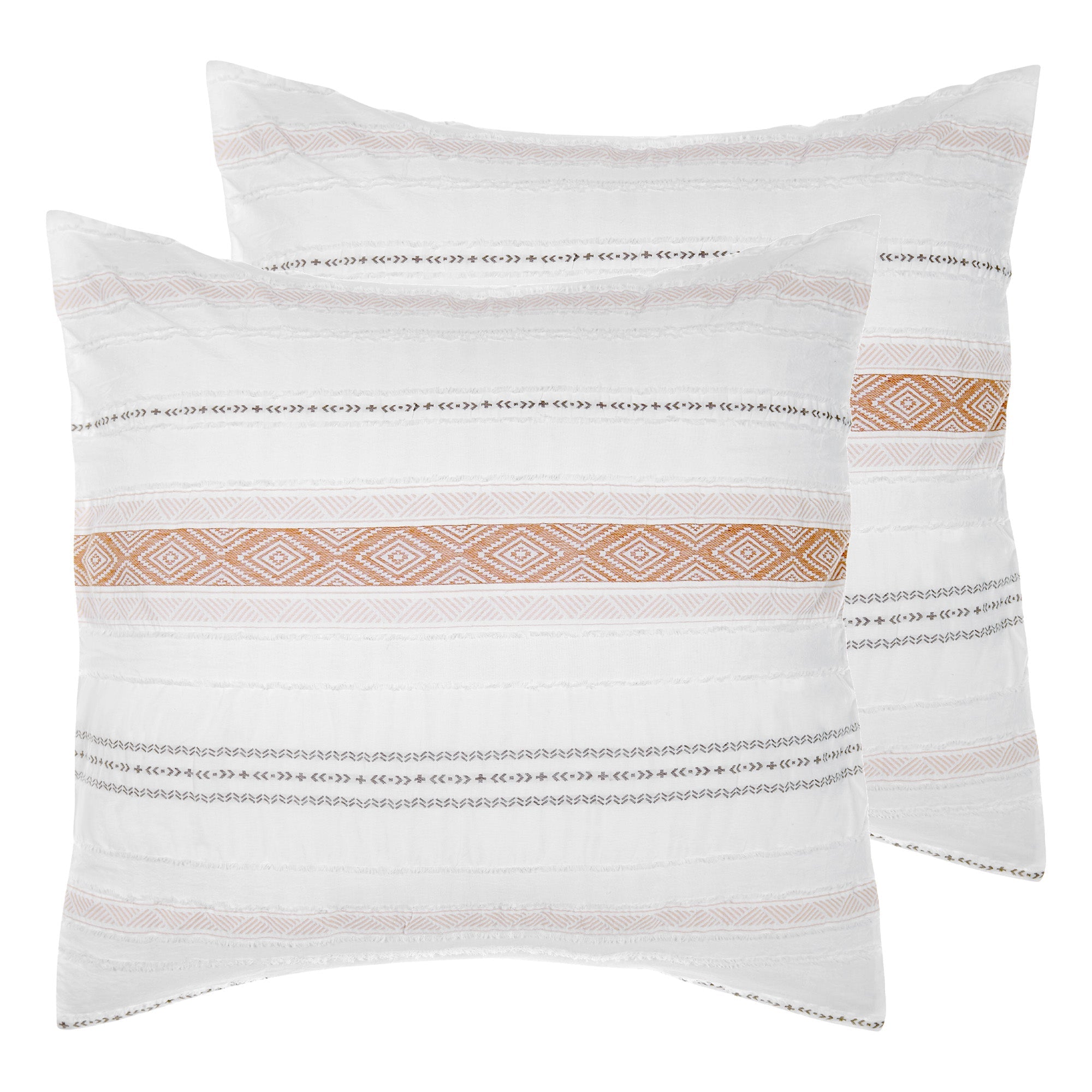 Pickford Euro Sham Pillowcase Set of 2 - Standard Size 26x26 Inch - Luxury Hotel Quality Bedding - Perfect for Guest Rooms, Master Bedrooms & Home Decor