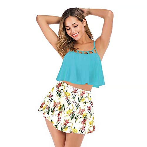 Eternatastic Women's Two Piece Bikini Set with Swim Skirt - High Waisted Bathing Suit for Women - Perfect for Beach Vacation, Pool Party & Summer Swimwear