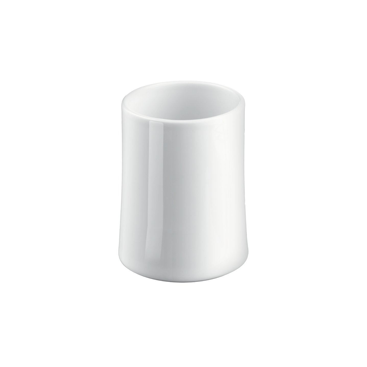 AXOR 42634000 Bouroullec Toothbrush Holder & Tumbler Set - Modern White Bathroom Organizer for Toothbrushes, Razors & Essentials - Perfect for Countertop, Vanity or Travel Use