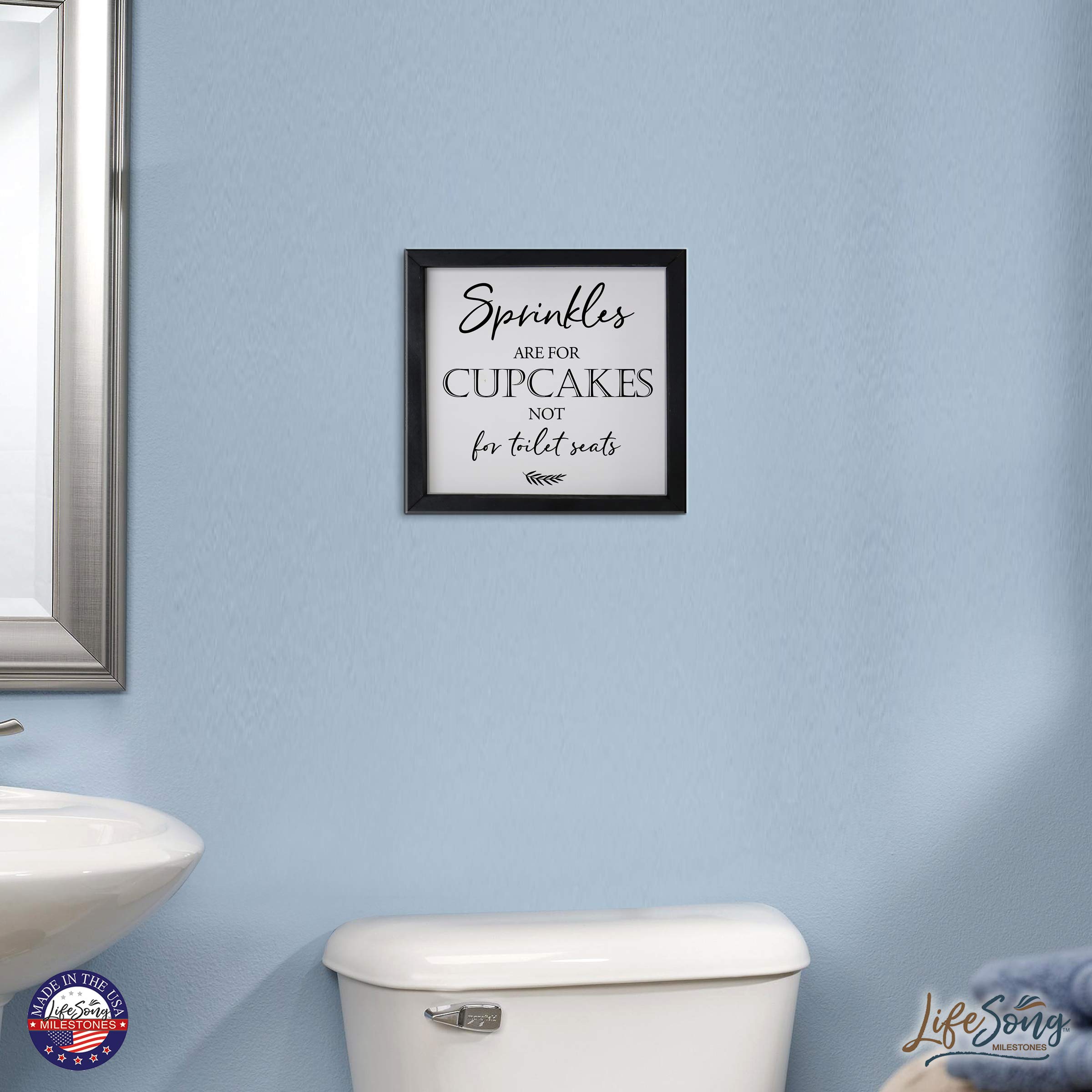 Farmhouse Bathroom Sign - Rustic Wooden Decor for Modern Homes | Wall Art & Gift