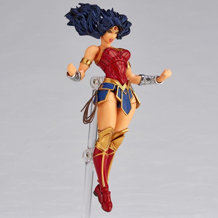 Amazing Yamaguchi Revoltech No. 017 Wonder Woman Action Figure - Highly Articulated Collectible for DC Fans & Display