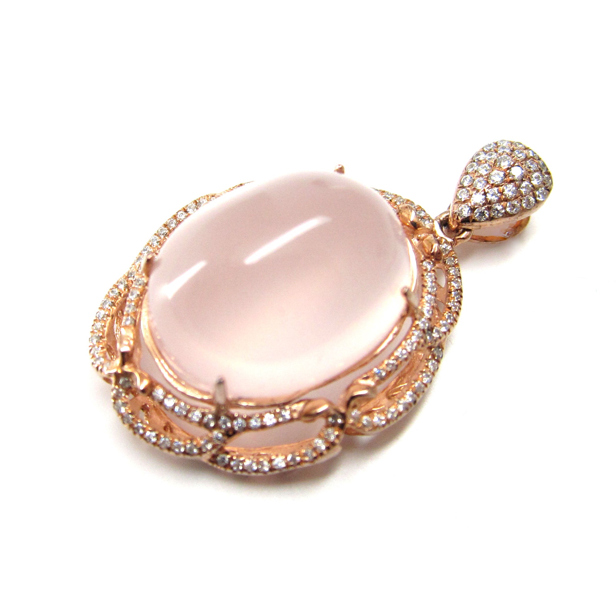 925 Sterling Silver Rose Quartz Pendant Necklace for Women - Elegant Healing Crystal Jewelry Gift for Birthday, Valentine's Day & Special Occasions | Perfect for Meditation, Energy Balancing & Everyday Wear