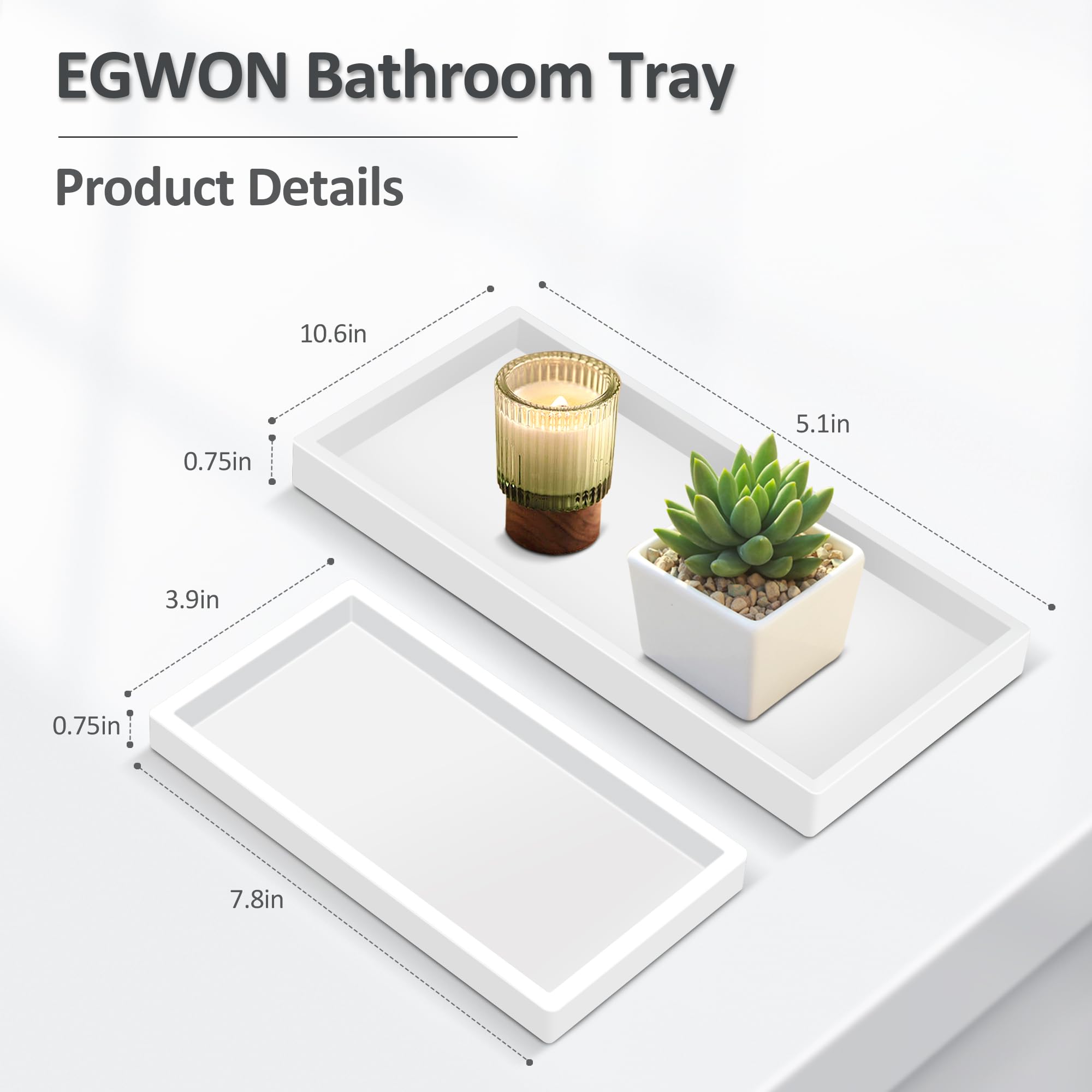 Durable Shatterproof Toilet Tank Tray - Thick Silicone Soap Dispenser for Bathroom Vanity Tops | Perfect for Small Spaces, Apartment Living & Guest Bathrooms