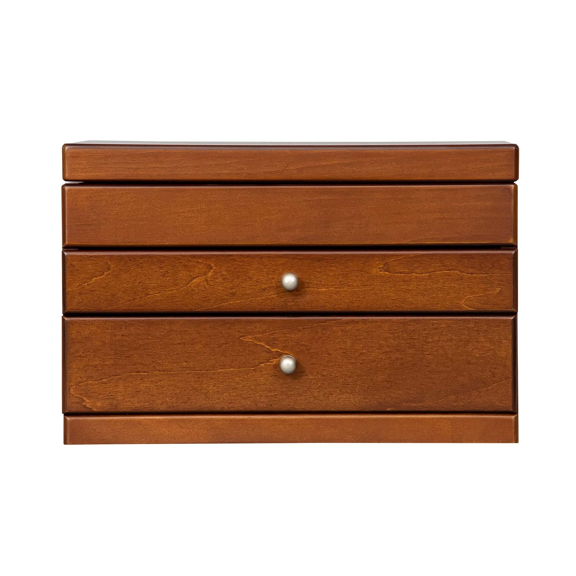Mele & Co Brisbane Personalized Jewelry Box with Drawers - Custom Engraved Wooden Jewelry Organizer Chest for Women & Girls | Perfect for Gift Giving, Bridal Shower, Birthday & Anniversary Presents