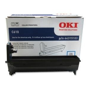 Okidata C610 Series Cyan Image Drum for Laser Printers - High-Quality Replacement Toner Cartridge for Office & Home Printing