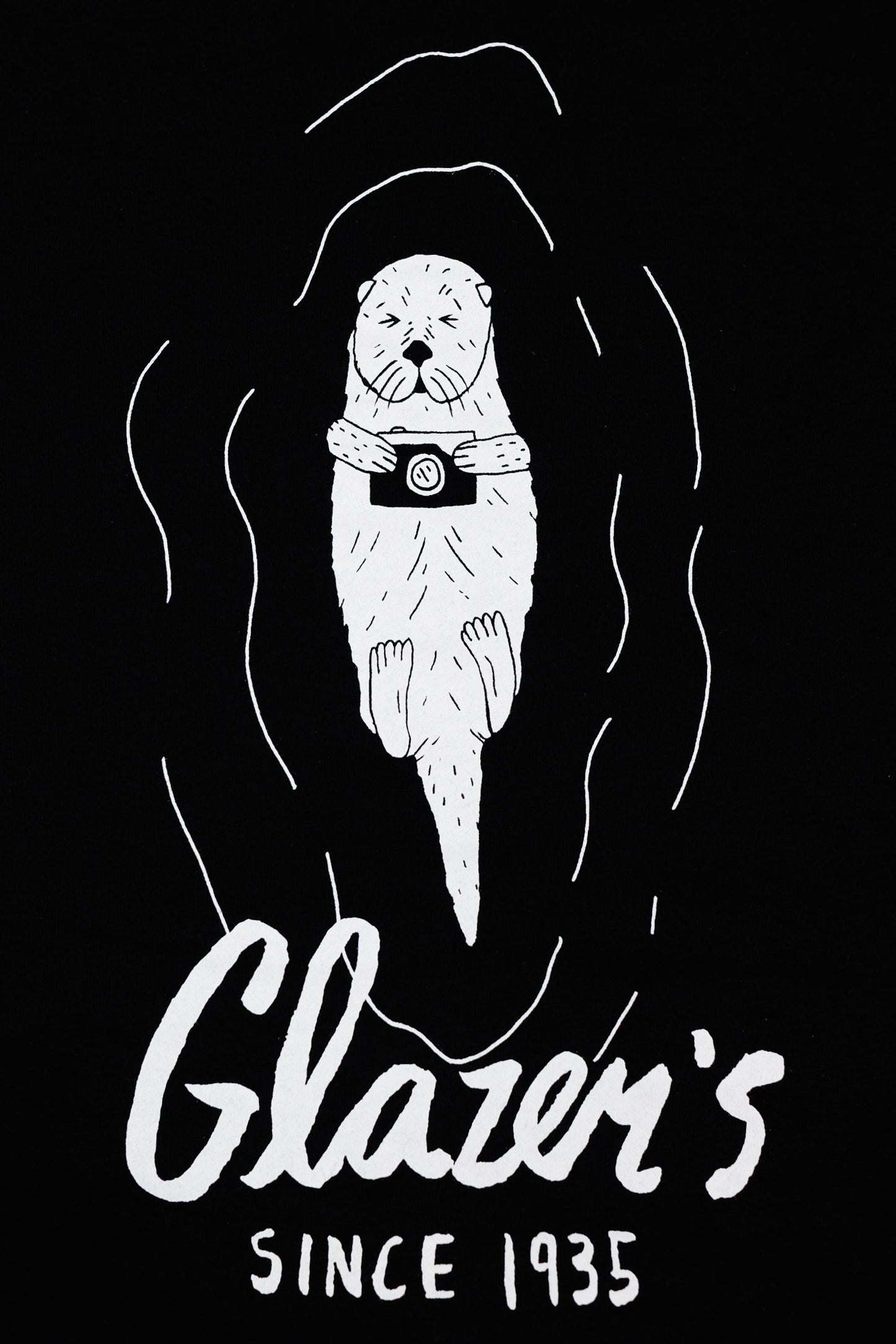 Glazer's Otter Graphic T-Shirt for Men - Black XXX Large Size - Casual Wear & Animal Lover Apparel