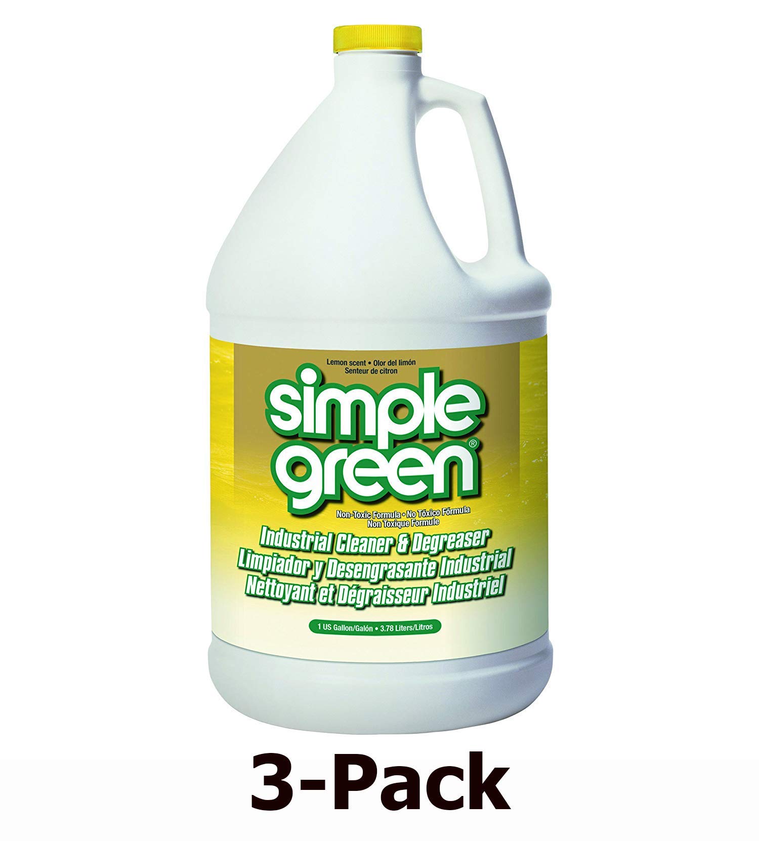 Simple Green Lemon Scent Non-Toxic Degreaser & All-Purpose Cleaner - 1 Gallon Bottle for Kitchen, Garage & Industrial Use | Eco-Friendly Degreasing Solution