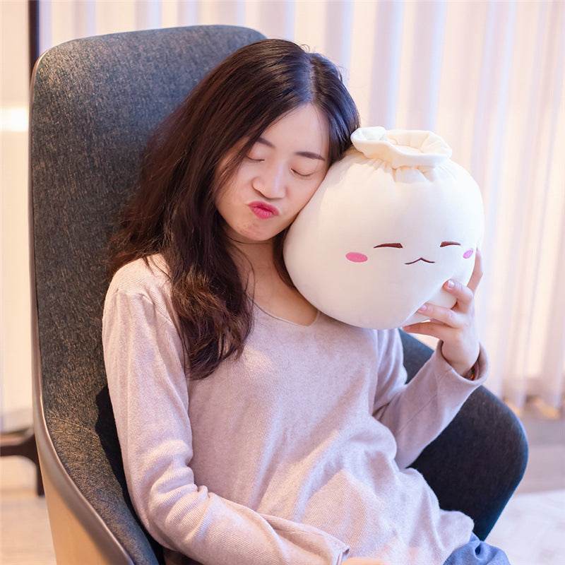Adorable Cute Bun Plush Toy | Soft Stuffed Dim Sum Plushie for Kids & Adults | Perfect for Home Decor, Gifts, and Cuddling