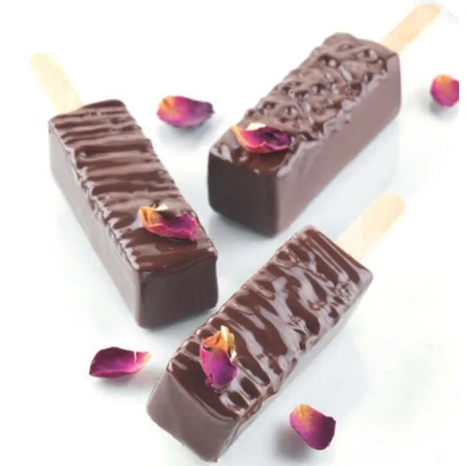 10-Piece Mini Rectangle Pop Mold Set - Perfect for DIY Candy, Chocolate & Ice Cube Making at Home