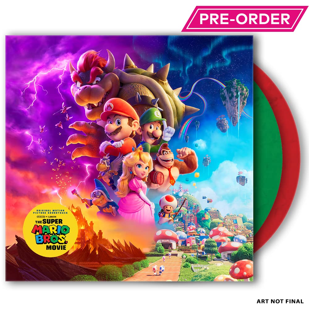 Super Mario Bros. Movie Official Red & Green T-Shirt - Nintendo Licensed Apparel for Gamers & Fans - Perfect for Cosplay, Gaming Events & Movie Nights