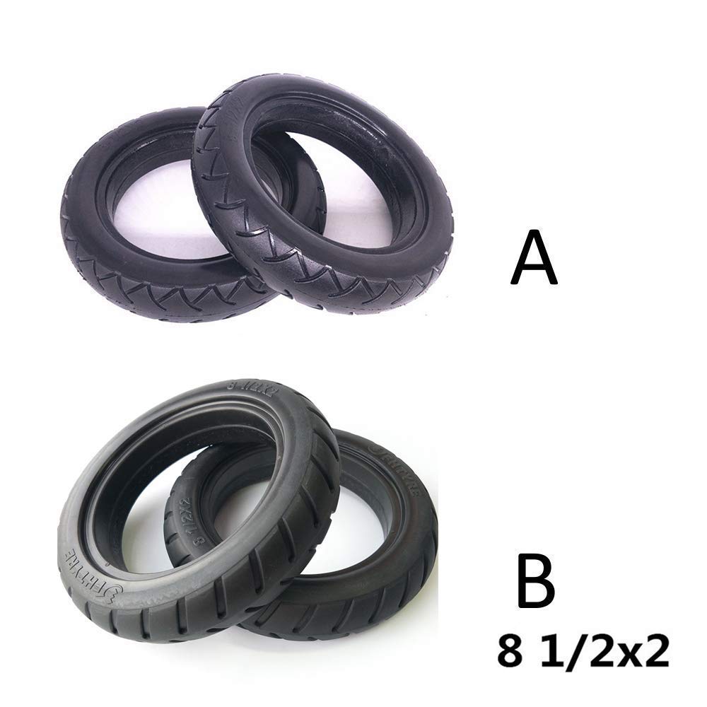 **JYCCH 8.5 Inch Electric Scooter Tires - 8 1/2 x 2 Explosion-Proof Solid Tire, Wear-Resistant & Anti-Skid, Maintenance-Free & Non-Inflatable - Perfect for Commuting & Urban Travel (Fits Model B)**