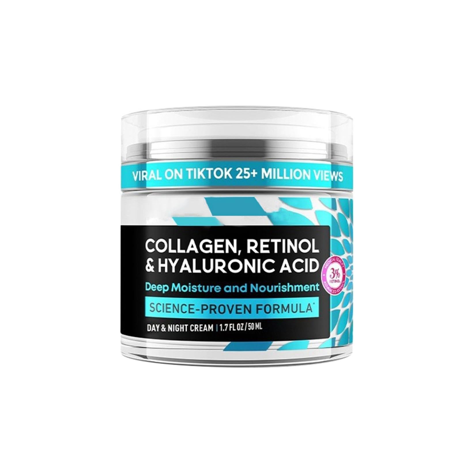Collagen Face Moisturizer for Day & Night Use - Anti-Aging Neck Cream with Lifting & Recovery Benefits - Reduces Wrinkles & Improves Skin Glow - Perfect for Daily Skincare Routine & Nighttime Repair