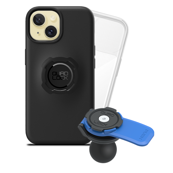 1 Ball Motorcycle Phone Mount Kit - Universal Adjustable Handlebar Holder for iPhone & Smartphones - Perfect for GPS Navigation & Hands-Free Riding