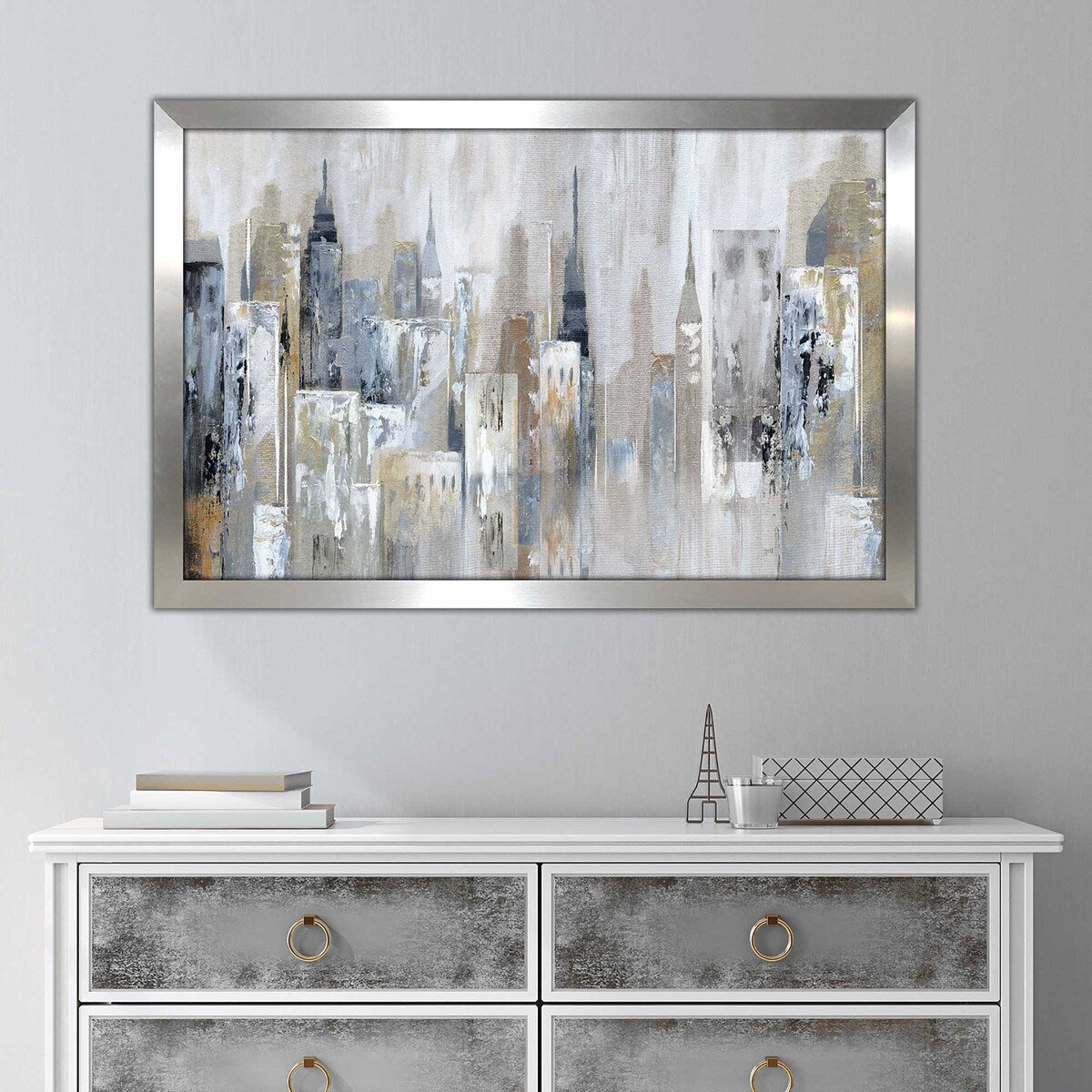 Bay City Reflection by Nan - Premium Acrylic Wall Art Print - Modern Home & Office Decor for Living Room, Bedroom, or Workspace