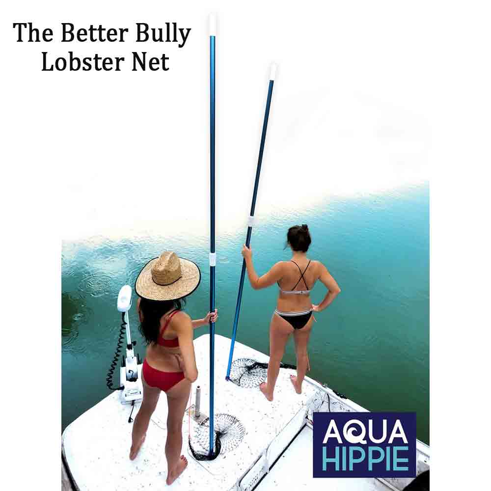 Aqua Hippie The Better Bully Lobster Net - Durable Fishing Net for Catching Lobsters, Crabs, and Shellfish - Perfect for Saltwater Fishing, Beach Trips, and Seafood Harvesting
