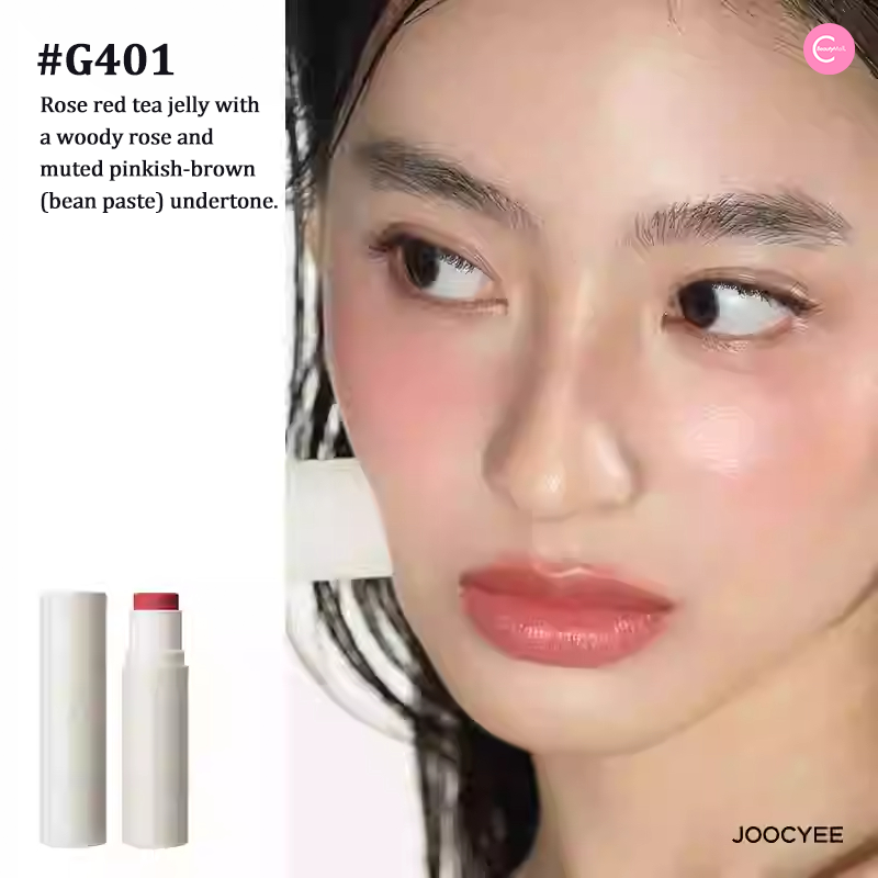 JOOCYEE Glazed Multi-Purpose Blush & Highlight Stick - Cream Blush & Highlighter Duo for Cheeks, Eyes & Lips | Natural Glow Makeup for Day & Night Looks
