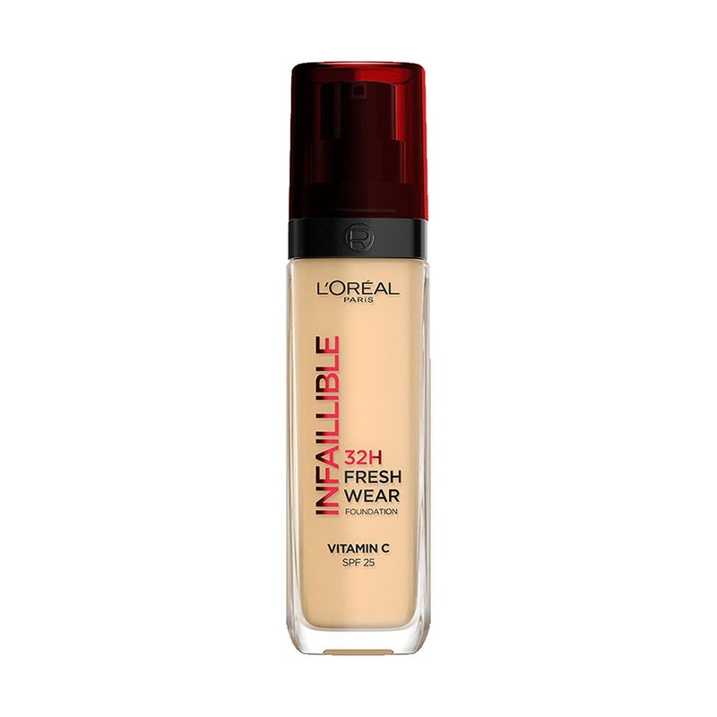 L'Oreal Paris Infallible 24H Fresh Wear Foundation - True Beige 130 | Long-Lasting Full Coverage Liquid Makeup | Perfect for Daily Wear & Special Occasions
