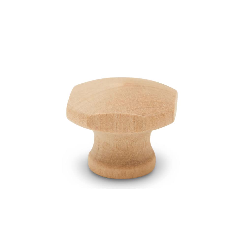 Square Wood Knobs 1-1/16